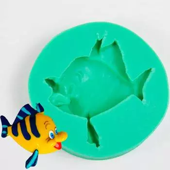 Силиконовый молд Рыбка Флаундер