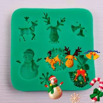 Силиконовый молд Счастливого рождества