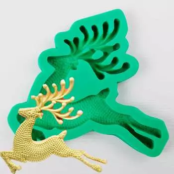 Силиконовый молд Северный олень