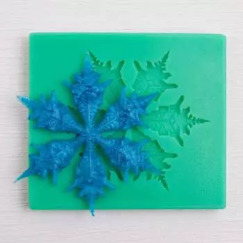 Силиконовый молд Снежинка-1