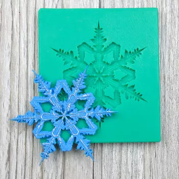 Силиконовый молд Снежинка-2