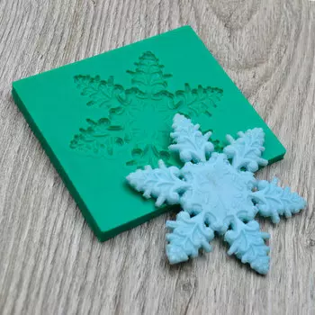 Силиконовый молд Снежинка-5