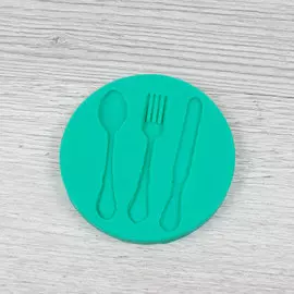 Силиконовый молд Столовые приборы