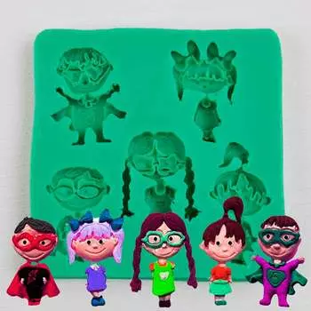 Силиконовый молд Супер детки