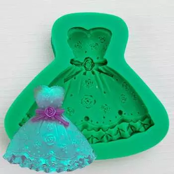 Силиконовый молд Свадебное платье