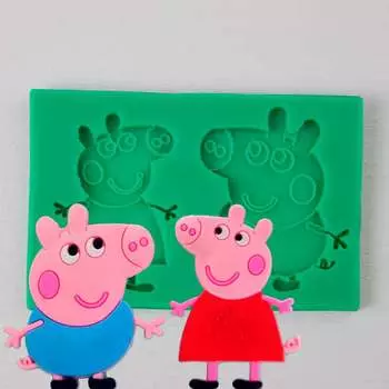 Силиконовый молд Свинка Пеппа