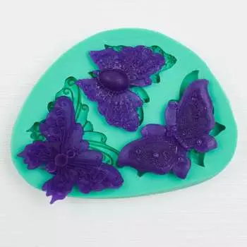 Силиконовый молд Три бабочки