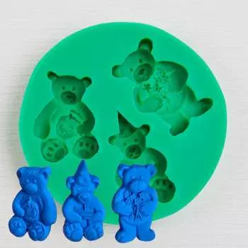 Силиконовый молд Три медведя