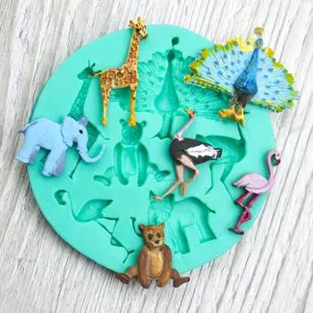 Силиконовый молд В мире животных