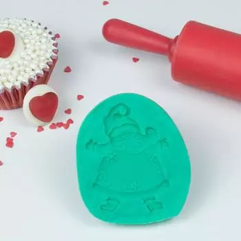 Силиконовый молд Веселый Дед Мороз