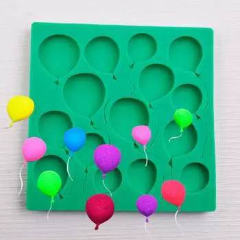 Силиконовый молд Воздушные шарики 15 шт