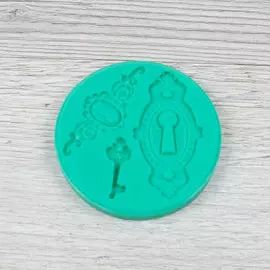 Силиконовый молд Замочные скважины и ключ