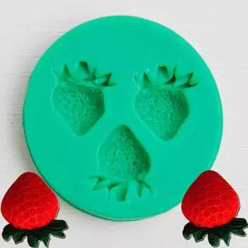 Силиконовый молд Земляника