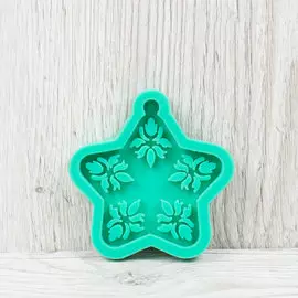 Силиконовый молд Звезда с орнаментом