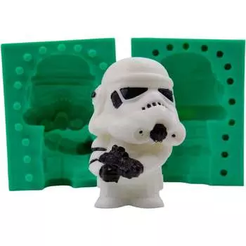 Силиконовый молд Звездные войны штурмовик 3D