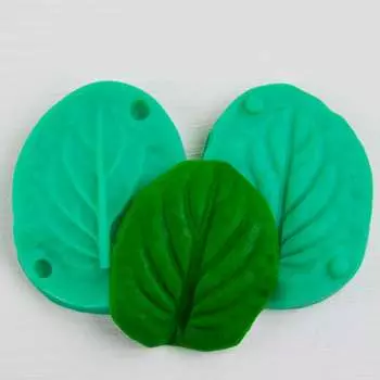 Силиконовый вайнер Лист Фиалки (маленький)