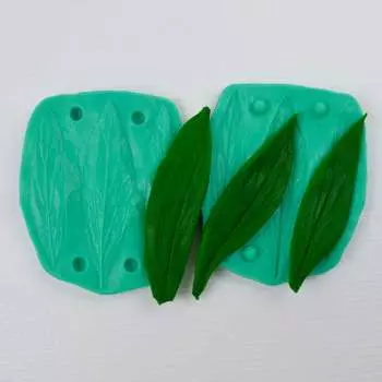 Силиконовый вайнер Лист Пиона (3 в 1)