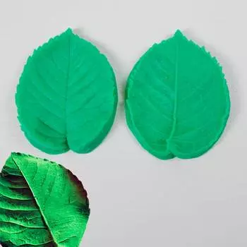 Силиконовый вайнер Лист Розы (большой)