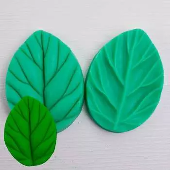 Силиконовый вайнер Лист Розы (натуральная величина)