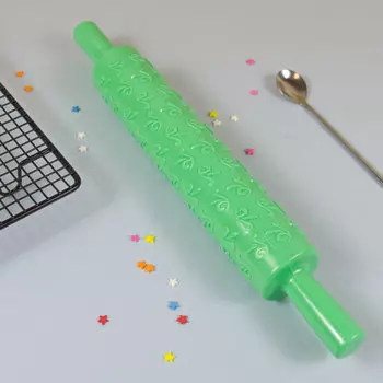 Скалка кондитерская фактурная с узором Флёр де Лис