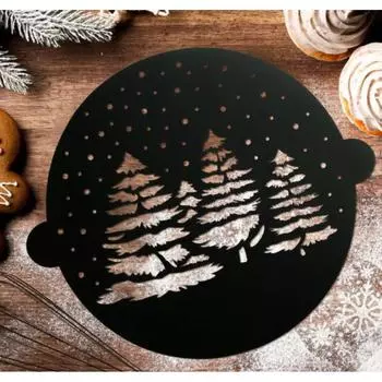 Трафарет кондитерский Зимний лес
