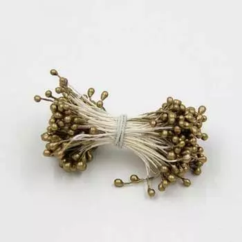 Тычинки для цветов 240 шт Бронза