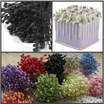 Тычинки для цветов 240 шт Черные