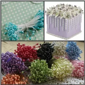 Тычинки для цветов 240 шт Голубые