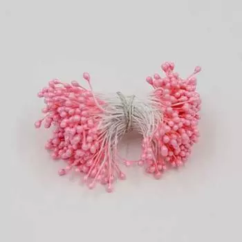 Тычинки для цветов 240 шт Розовые