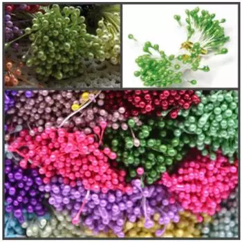 Тычинки для цветов 240 шт Салатовые