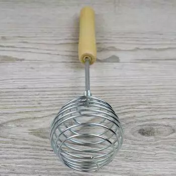 Венчик с деревянной ручкой 24 см