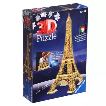 3D-пазл «Ночная Эйфелева башня», 216 элементов