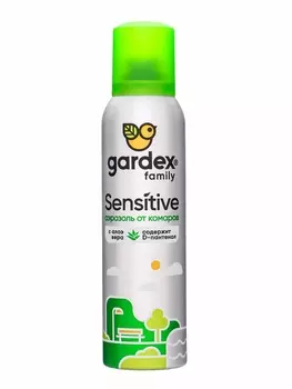 Аэрозоль от комаров Gardex Family. Sensitive, 150 мл