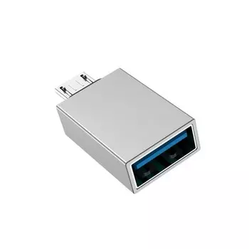 Адаптер Borofone BV2, USB - MicroUSB, серебристый