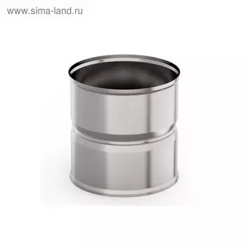 Адаптер котла для дымохода «УМК», d=130130 мм, нержавеющая сталь 1.0 мм