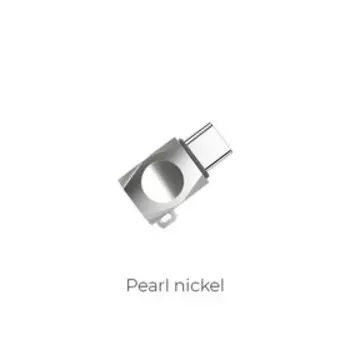 Адаптер Hoco UA8, microUSB - Type-C, металл, металлик