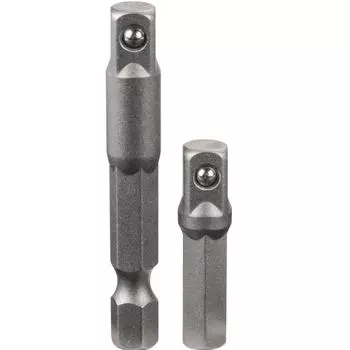 Адаптеры KWB для торцевых головок, 1/4"х30/50 мм, сталь CrV