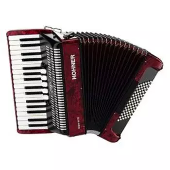 Аккордеон Hohner A1663 BRAVO III 72, красный