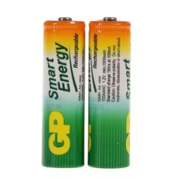 Аккумулятор GP, Ni-Mh, AA, HR6-2BL, 1.2 В, 1000 мАч, блистер, 2 шт.