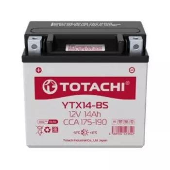 Аккумуляторная батарея TOTACHI MOTO YTX14-BS 14 а/ч