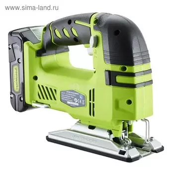 Аккумуляторный лобзик Greenworks G24JS, 24 В, 2300 ход/мин, ход 25.4 мм, БЕЗ АКК И ЗУ