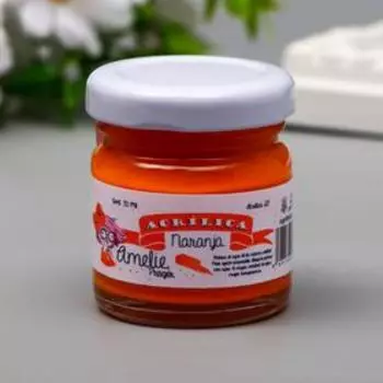 Акриловая краска AMELIE апельсин, 30 мл