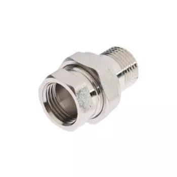 Американка AQUALINK, 1/2", внутренняя/наружная резьба, прямая, никелированная латунь