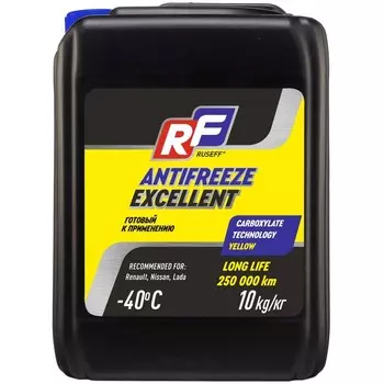Антифриз ANTIFREEZE EXCELLENT OAT RUSEFF, 10 кг 17375N