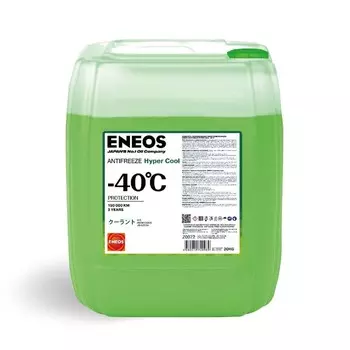 Антифриз ENEOS Hyper Cool -40 C, зелёный, 20 кг