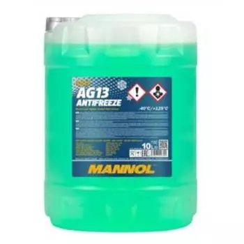 Антифриз Mannol Hightec AG13, зеленый, 10 л, канистра