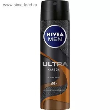Антиперспирант Nivea Men Ultra Carbon, спрей, 150 мл