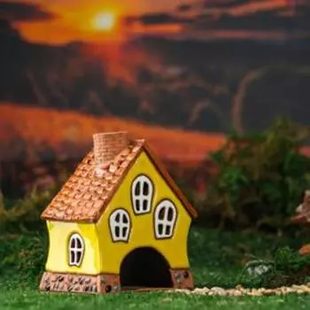 Аромалампа Домик «Клёш», 10 см, ручная работа, микс