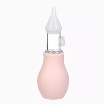 Аспиратор назальный Basic M&B, с колпачком, розовый