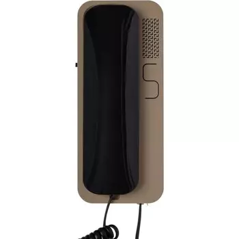 Аудиотрубка для домофона Unifon Smart U, отпирание, громкость, не беспокоить, черно-бежевая